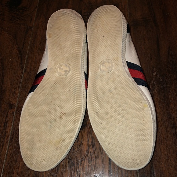 Gucci Monogram Navy&Red Ace Sneakers. SZ 6.5 - Picture 10 of 10